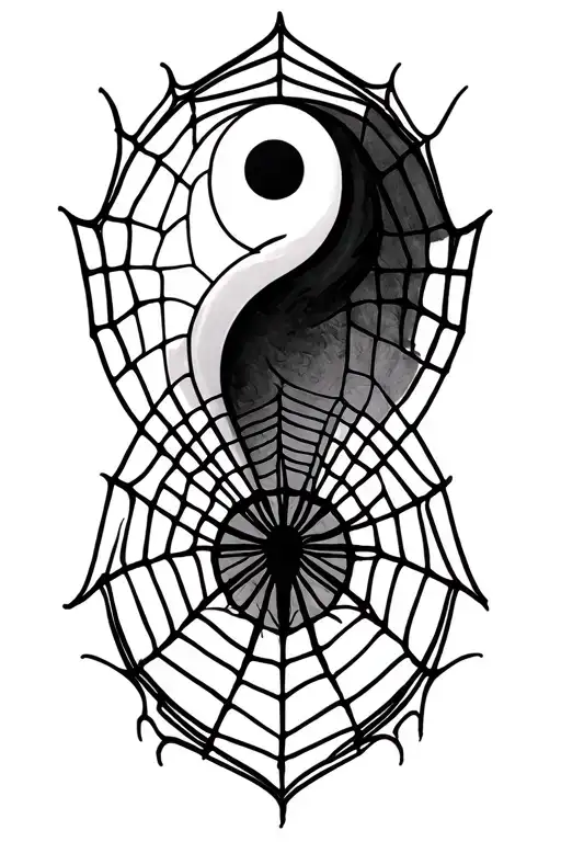 Yin Yang Spider Web