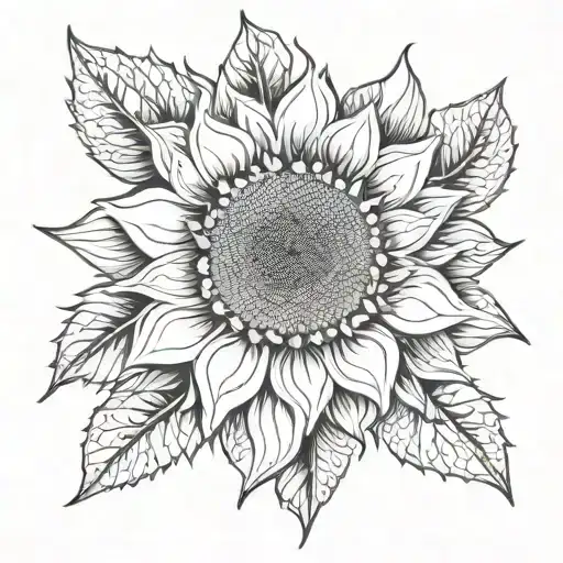 Sunflower Geo Patern