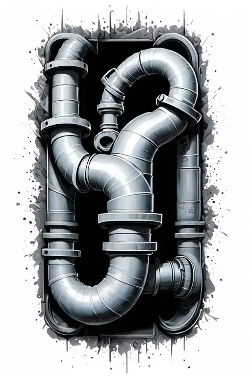 Extremely Realistic And Detailed Plumbing Pvc Pipe