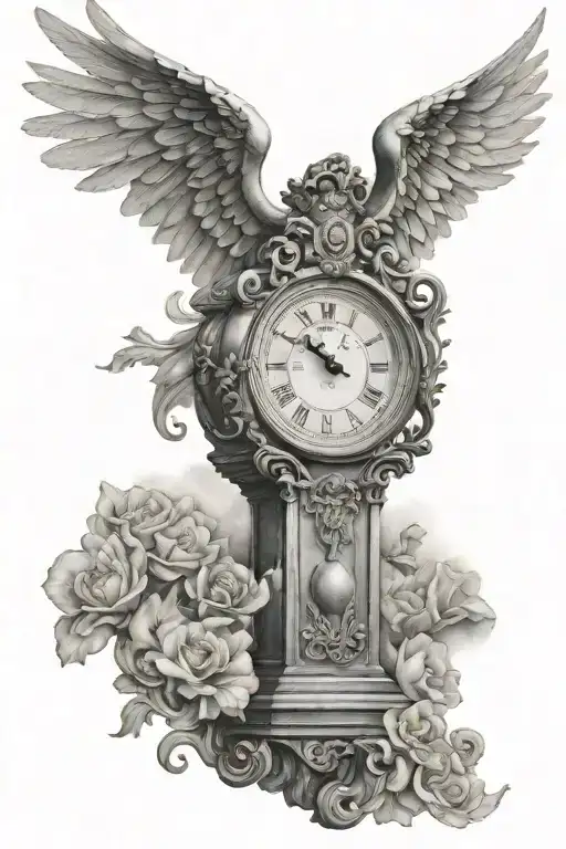 Heaven Stairway Clock Angel
