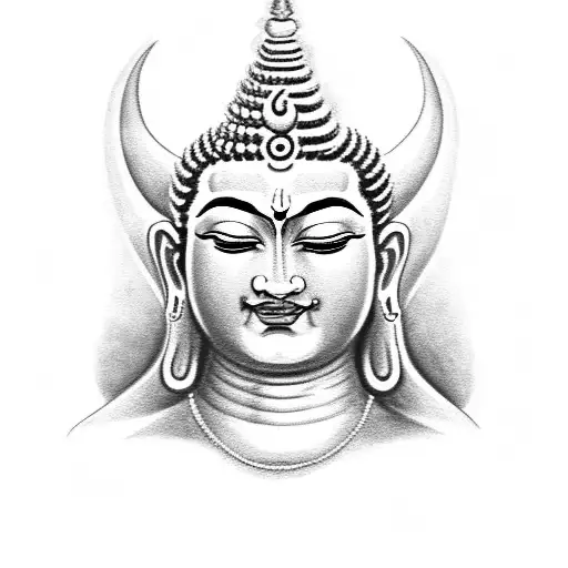 Hindu God Shiva And Buddha