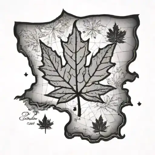 Map Of Punjab Map And A Maple Leaf