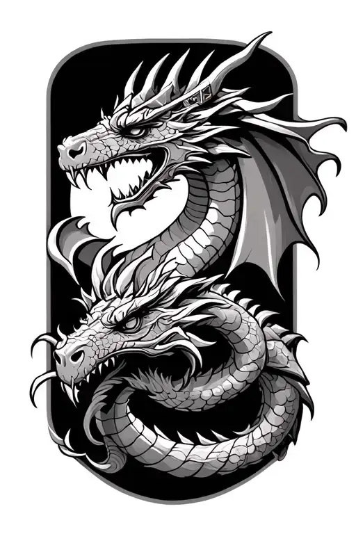 Medieval King And Dragon