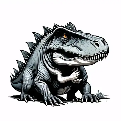 Dinosaur Hugging Ring Finger