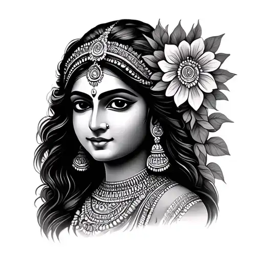 Indian Style Goddess Portrait