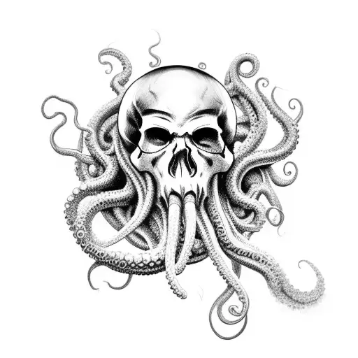 Tentacled Pirate Skull