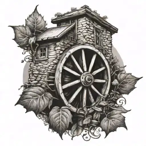 Old Mill Wheel Ivy Fairy