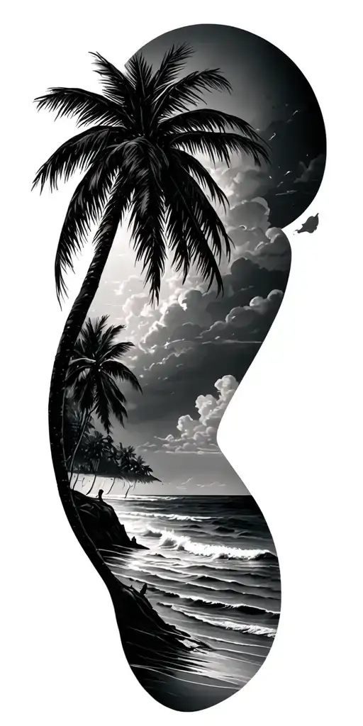 Beach Theme Full Sleeve