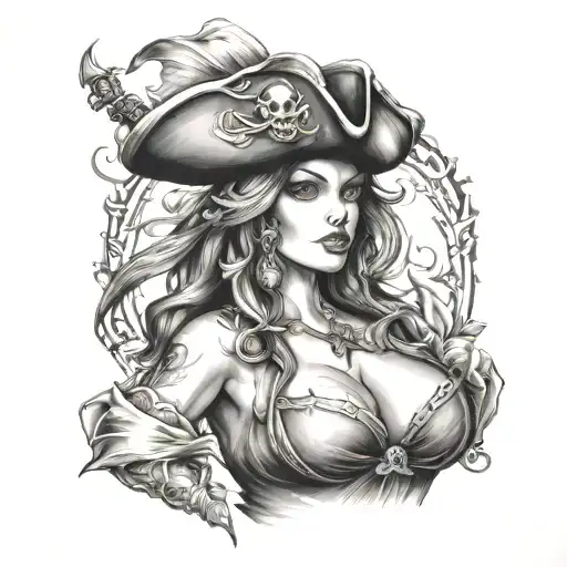 Sexy Pirate Large Breast