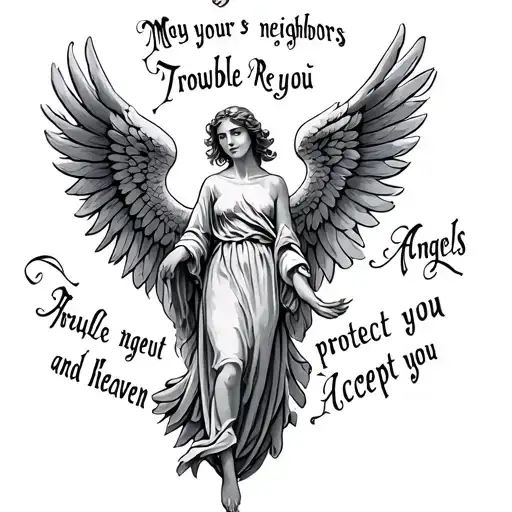 May Your Neighbors Respect You Trouble Neglect You Angels Protect You And Heaven Accept You