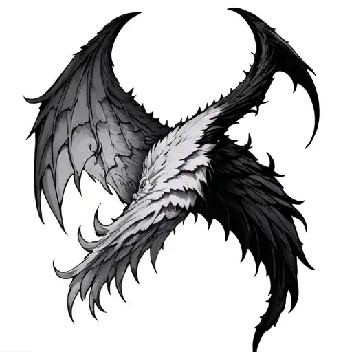 One Devil Wing Right One Side