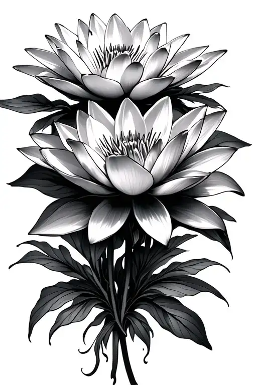 Water Lily Flower Bouquet