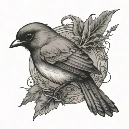 Robin With The Number 88