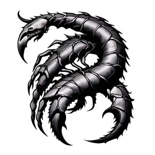 Virgo Scorpio Zodiac Signs Intertwined Symbolizing