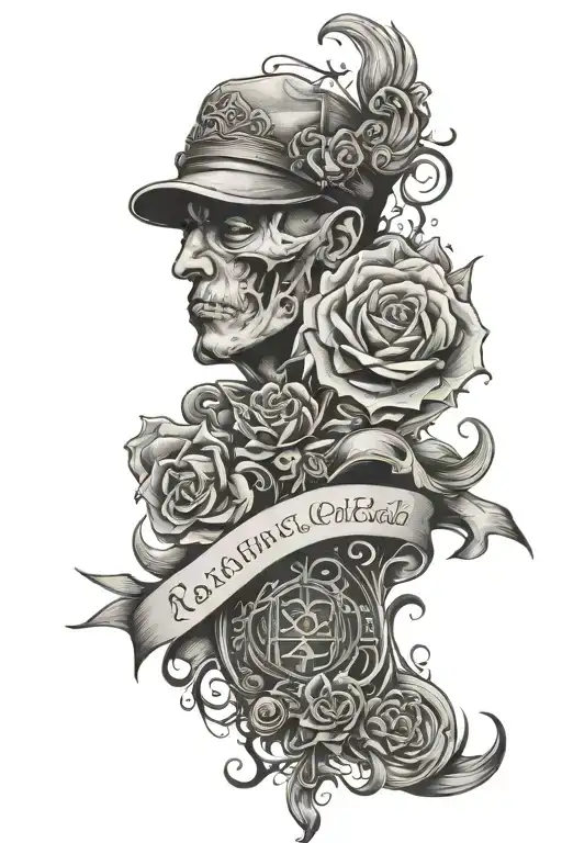 Bible Verse With A Gangster Type Of Tattoos Around It