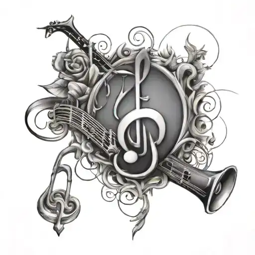 Design A Tattoo That Combines Elements Of Faith And Music In A Unique And Meaningful Way
