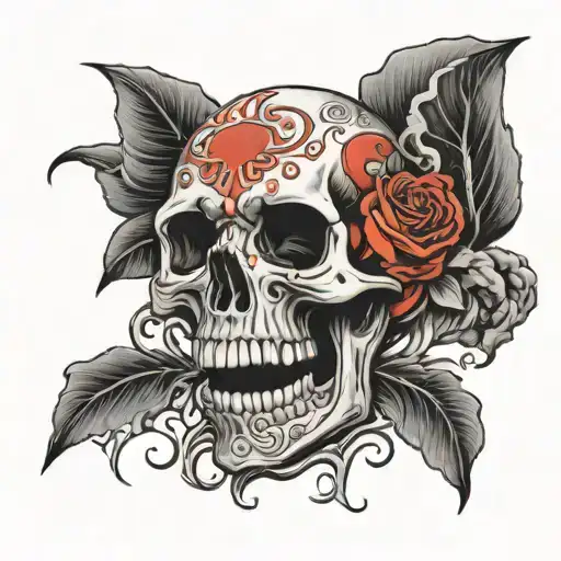 Overthinking Scull Red