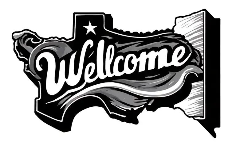 Texas Welcome Sign
