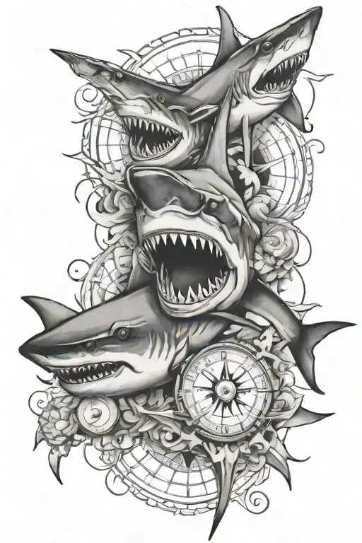 Shark Compas Map