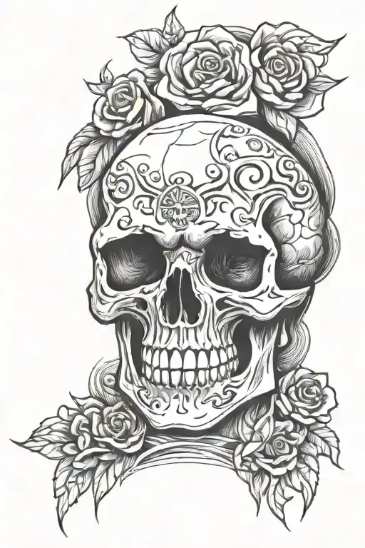 Overthinking Skull Inside