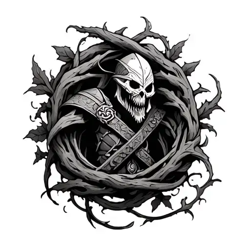 Warhammer Wrapped In Vines