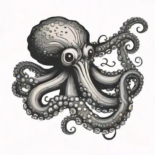 Octopus In A Trident Pose