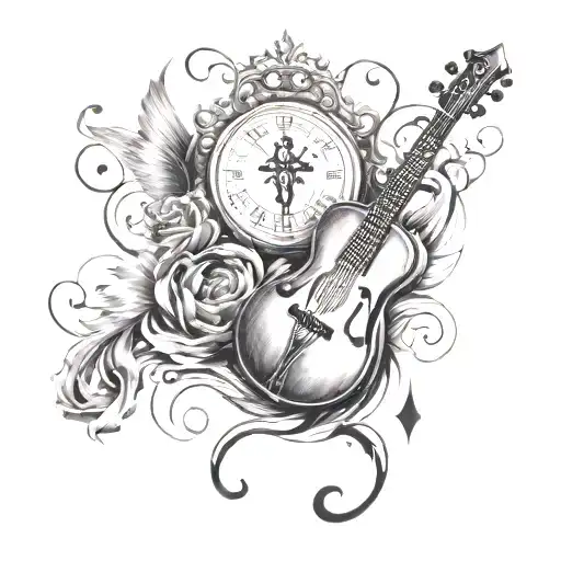 Design A Tattoo That Combines Elements Of Faith And Music In A Unique And Meaningful Way
