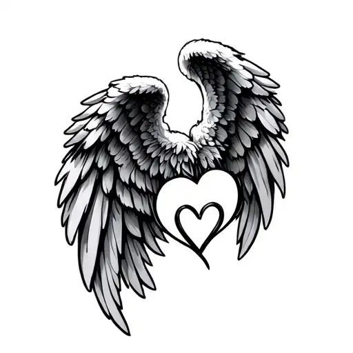 Infinity Hearts Angel Wings
