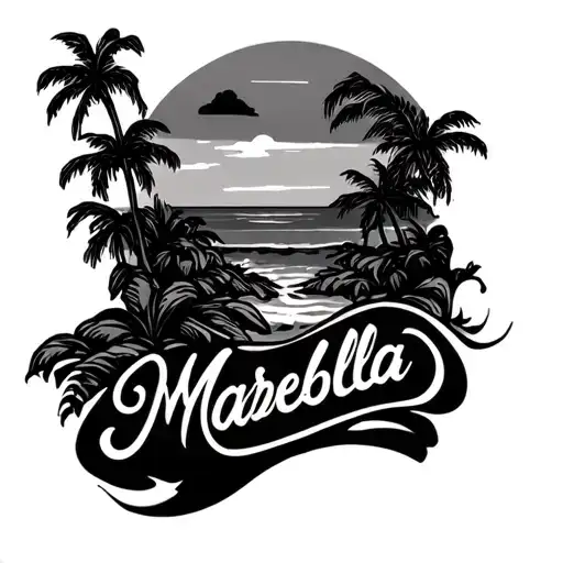 Name Of Marbella And A Beach