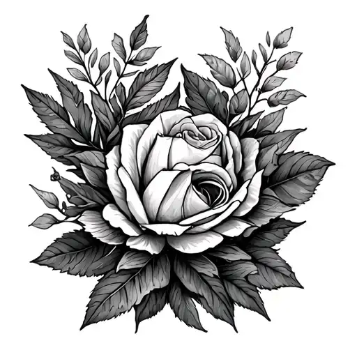 Nature Hand Tattoo Design