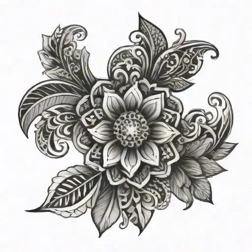 Mandala Band Floral Design