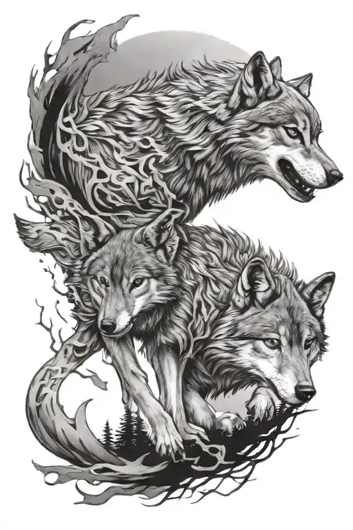 To Baby Wolfs Chasing The Sun