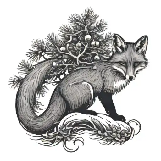 Fox Christmas Tree