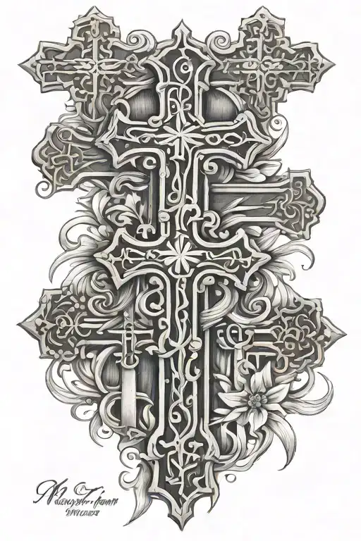 Crosses W Quote 'Me And You