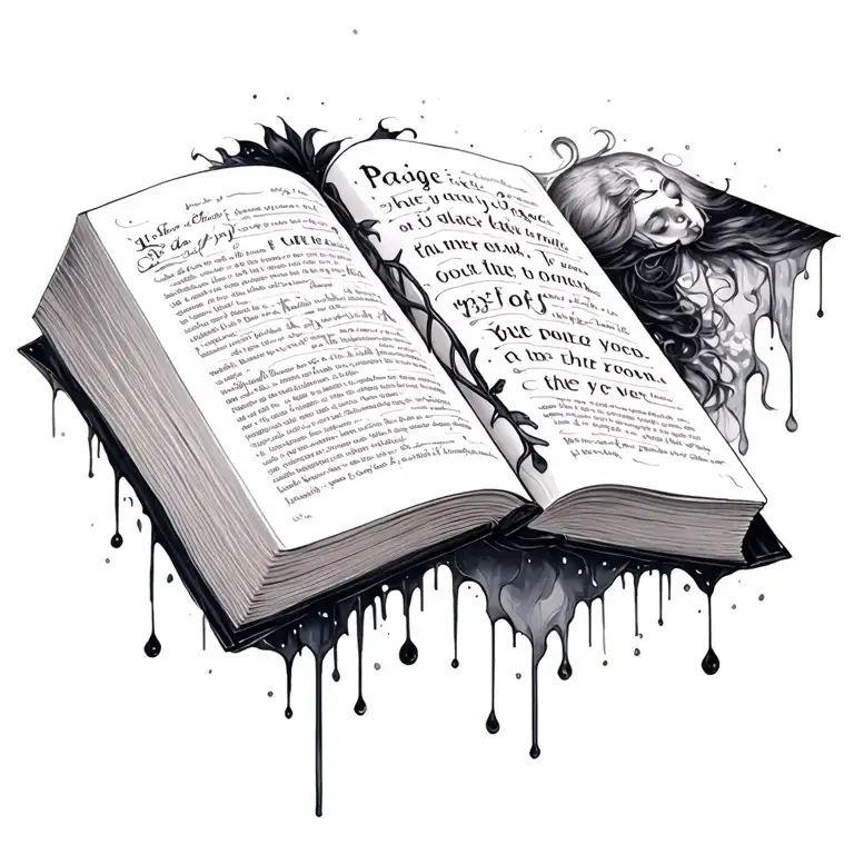 A Memory Book On The Top Of Your Back With Paige's Falling Out