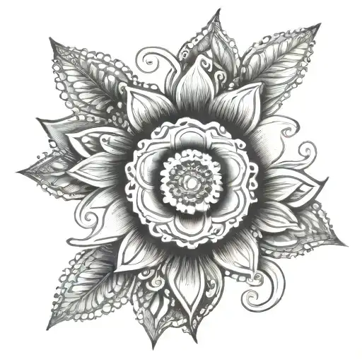 Mandala Band Floral Design