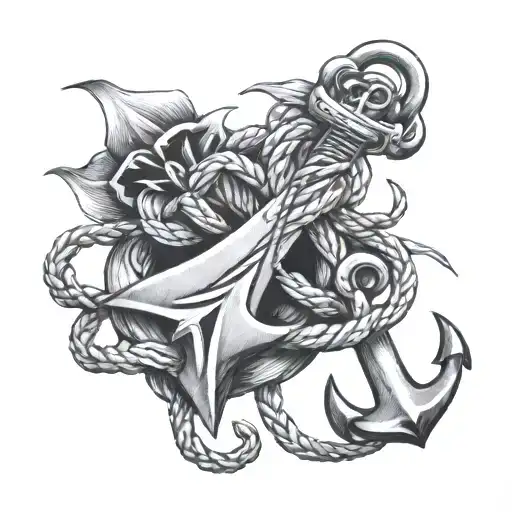 Guiter Anchor Rope Intertwined