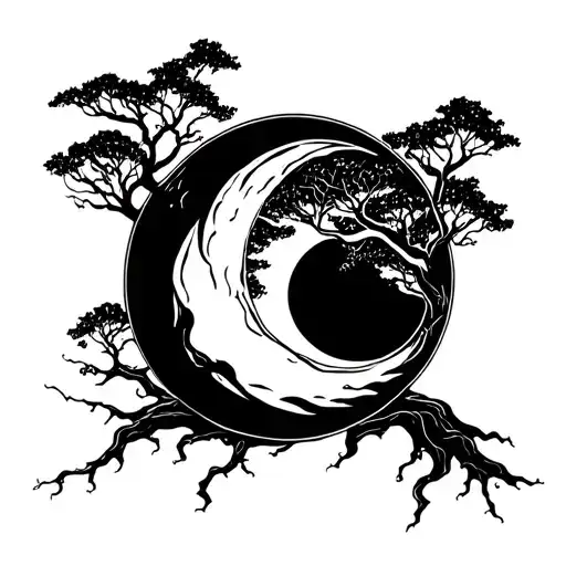 Tree Becoming A Moon Small