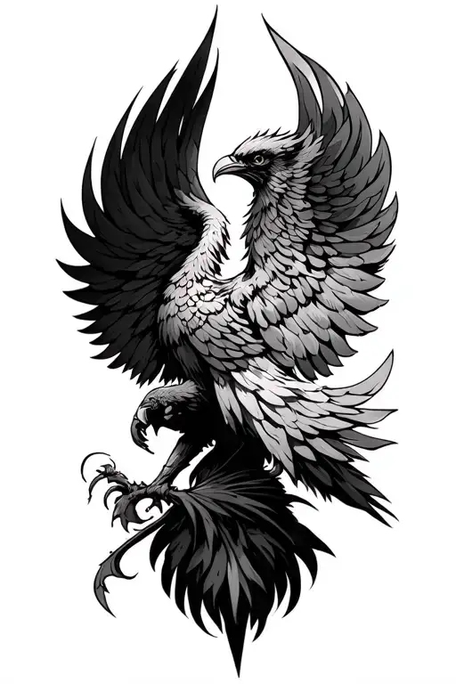 Shied With Phoenix In Spartan Hand