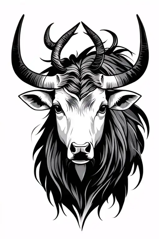 Taurus And Sagittarius Tattoo Design