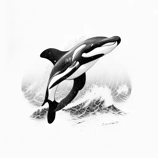 Killer Whale Surface Of Ocean