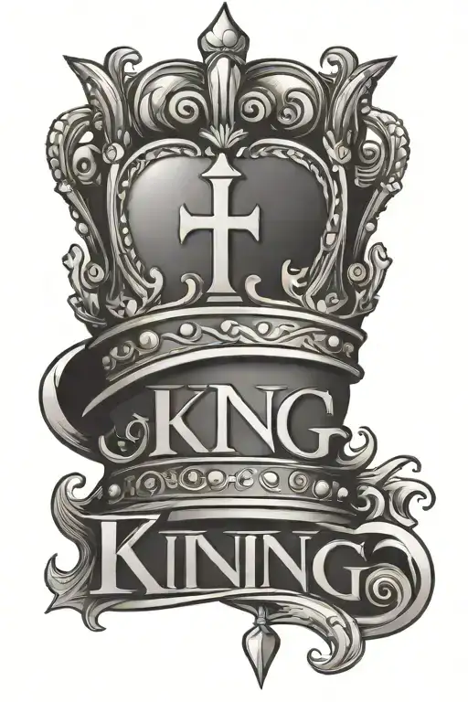 King Crown With F Initial