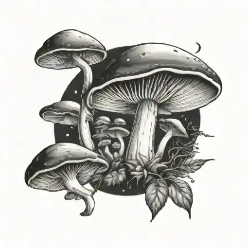 Moon Growing Mushrooms