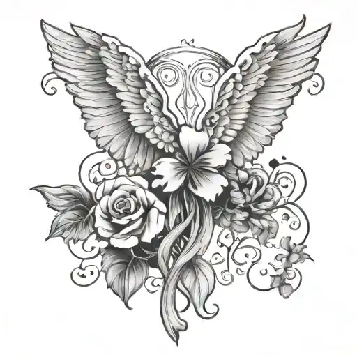 Angel Wings And Clover