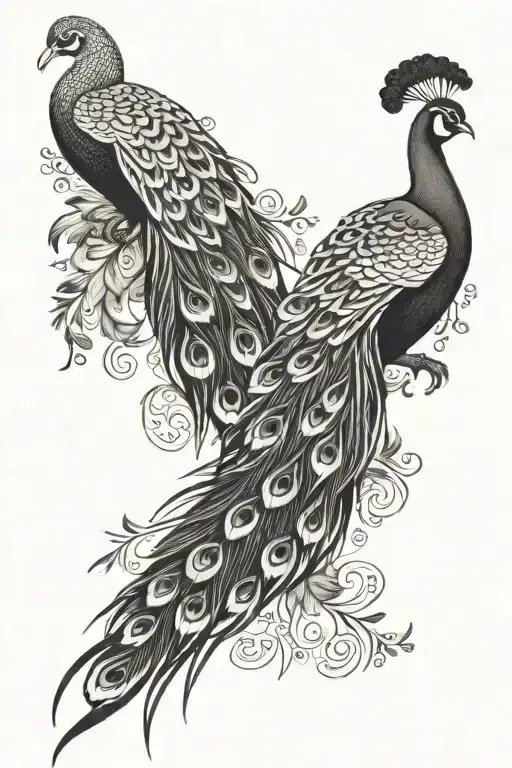 Beautiful Peacocks Simple