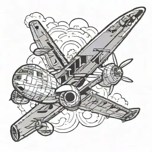 Aesthetic Airplane Tattoo Inspired