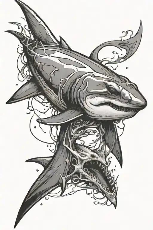 Hammerhead Shark Design Around It