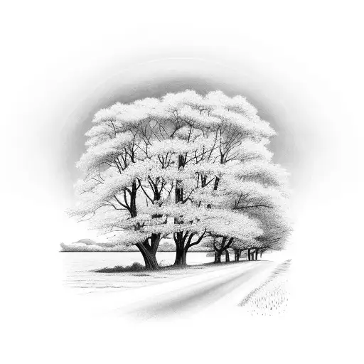 Peaceful Countryside Sunset Road