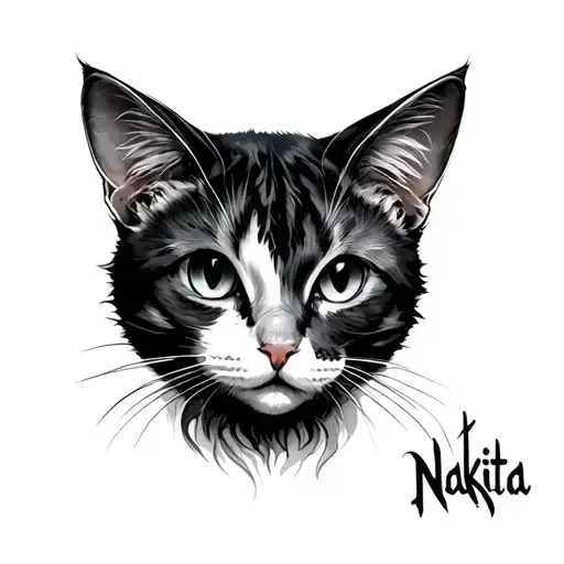 The Word Nakita But The Two As Are Cat Ears