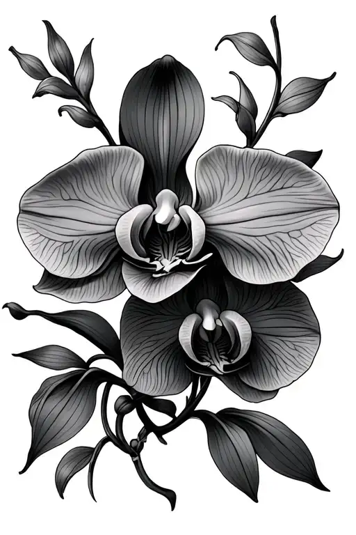 Black Orchid Intertwined